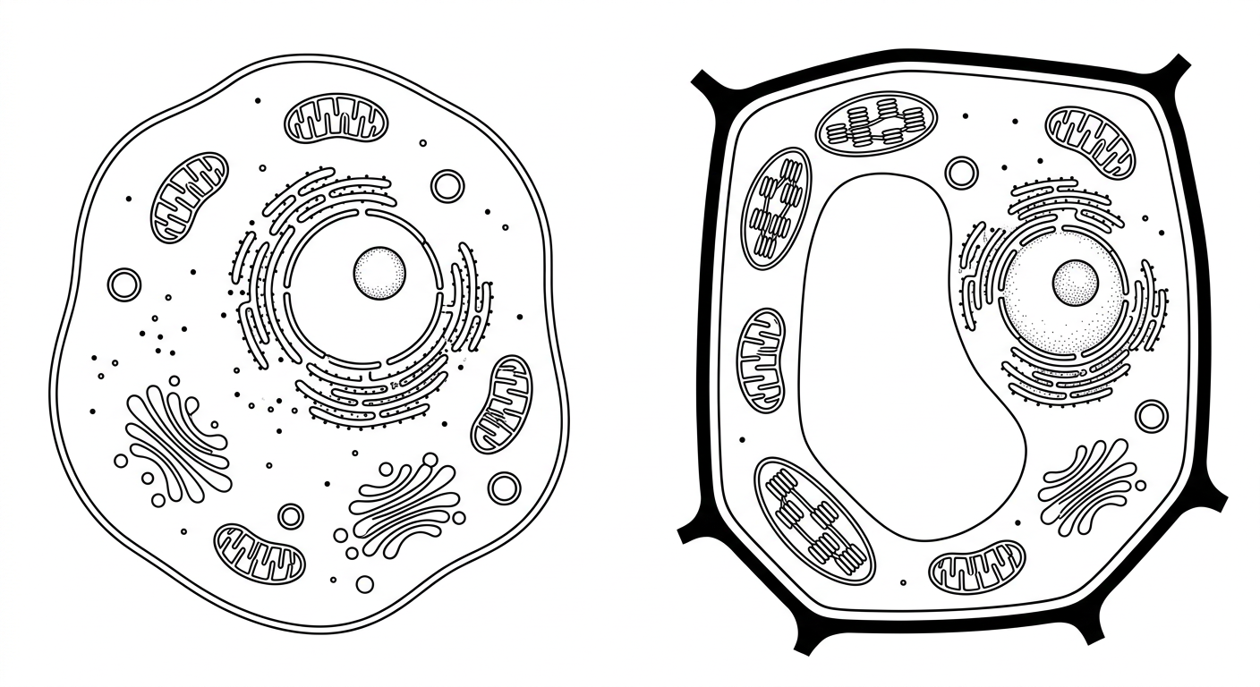 Diagram for AQA GCSE Biology revision question about Unit 1: Cell biology