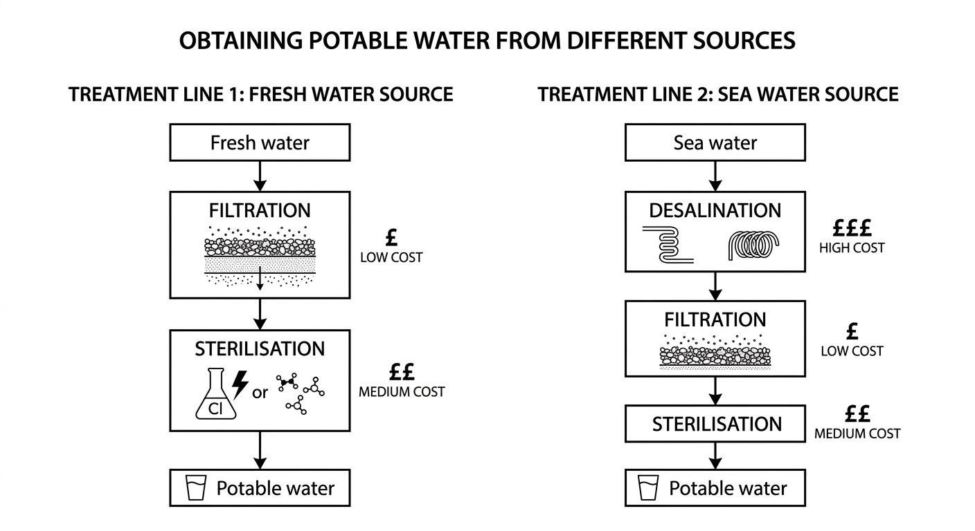 Diagram for AQA GCSE Chemistry revision question about Unit 10 Using resources